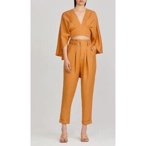 Significant Other Pants Caramel Cecile Slacks $259 NWT Womens Size 4
